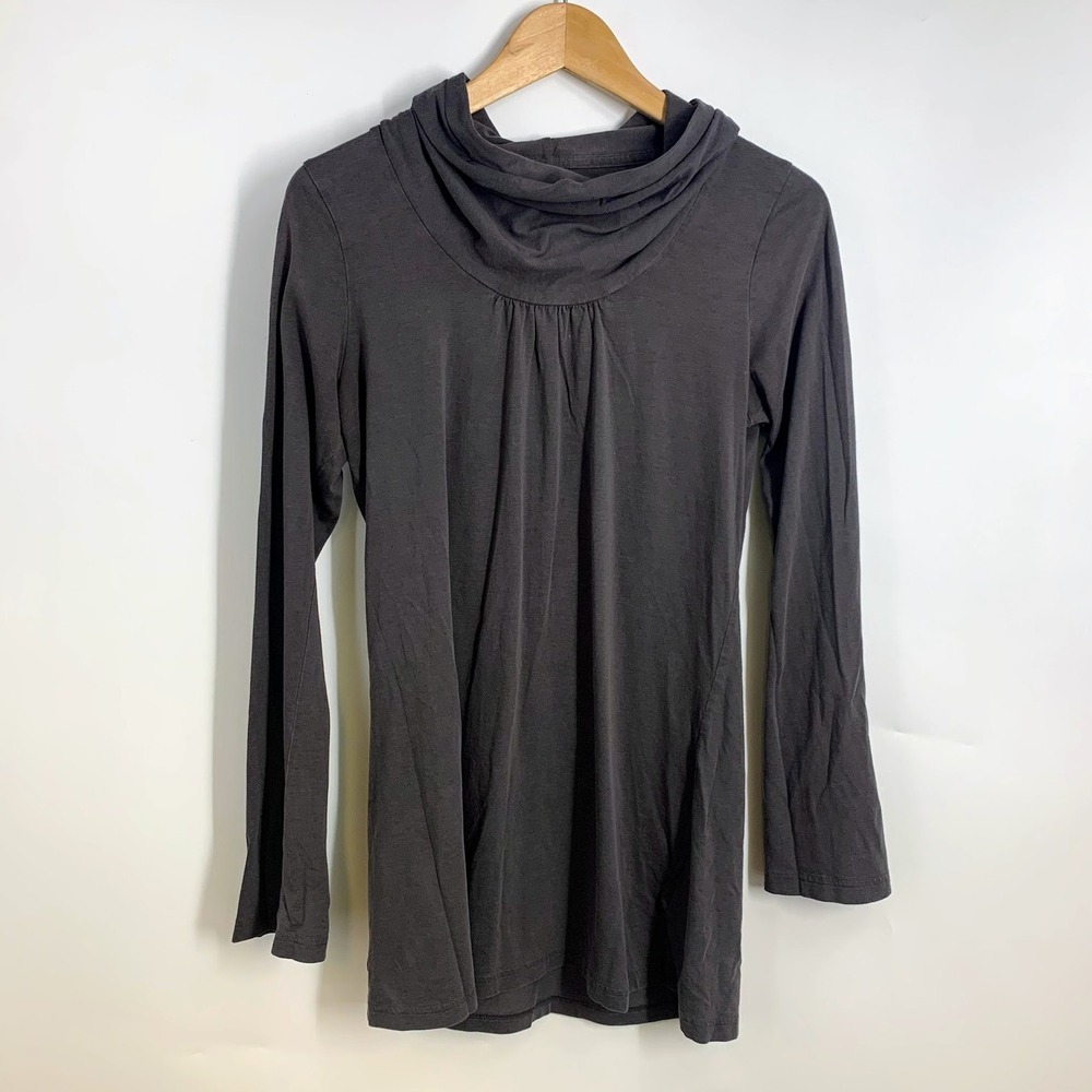 Patagonia Kamala Cowl Neck Long Sleeve Pleated Tunic Top Jersey Knit Size M